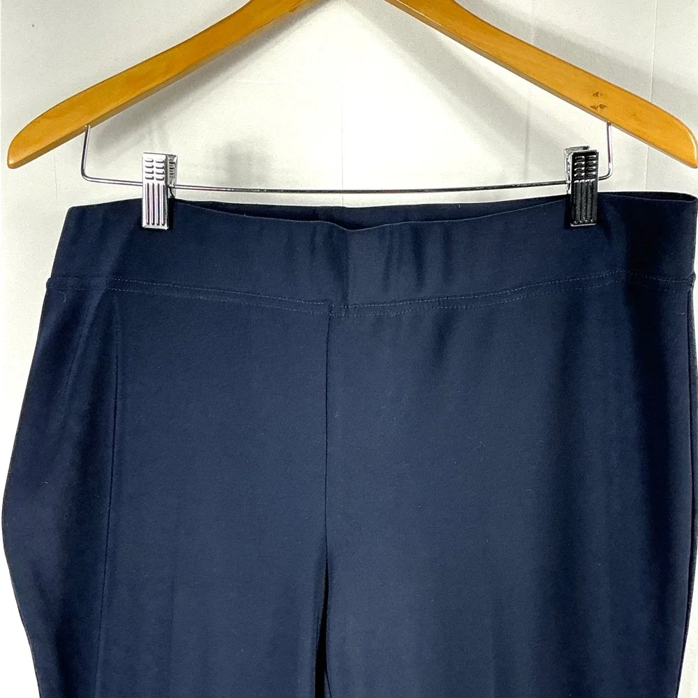 Joseph Ribkoff Womens Size 14 16 Navy Blue Stretch Straight Leg Pants - Picture 7 of 7